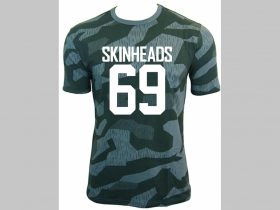 Skinheads 69 nočný maskáč-Nightcamo SPLINTER, pánske tričko 100%bavlna